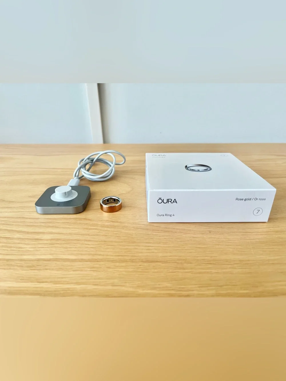 Oura Ring Gen 4 Horizon Rose Gold Size 7